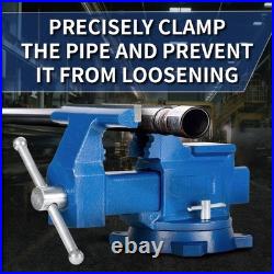 Versatile 6 Bench Vise 60° Swivel Base & Integrated Anvil for All Projects