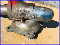 Very Old Wilton Bullet Combo Bench/pipe Vise, Swivel Base, Anvil-40lbs- Ready To