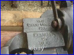Vintage 1930 3 1/2 CHAS PARKER 978 1/2 Swivel Base Bench Vise Tool FREE SHIP