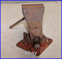 Vintage 1950's Wilton Shop King 3 1/2 jaw swivel base bench vise anvil horn V1