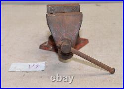 Vintage 1950's Wilton Shop King 3 1/2 jaw swivel base bench vise anvil horn V1