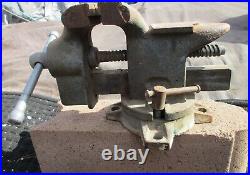 Vintage 70s/80s ETC Bench Vise Swivel Base Model 09-407 4 Jaws Japan RARE