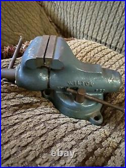 Vintage 920 Wilton Baby Bullet Vise 2 Swivel Base Chicago USA All Org