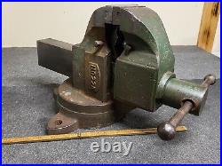 Vintage American Scale 3-1/2 Combination Swivel Base Vise All Original USA