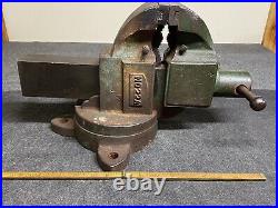 Vintage American Scale 3-1/2 Combination Swivel Base Vise All Original USA