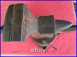 Vintage American Scale Co K. C. Mo #50 Swivel Base Bench 38lb Vise Anvil 5in Jaws