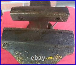 Vintage American Scale Co K. C. Mo #50 Swivel Base Bench 38lb Vise Anvil 5in Jaws