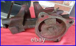 Vintage American Scale Co K. C. Mo #50 Swivel Base Bench 38lb Vise Anvil 5in Jaws