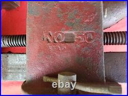 Vintage American Scale Co K. C. Mo #50 Swivel Base Bench 38lb Vise Anvil 5in Jaws