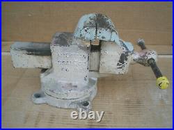 Vintage American Scale No. 14 Bench Vise 3 3/4 Jaws Swivel Base