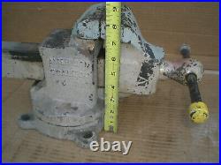 Vintage American Scale No. 14 Bench Vise 3 3/4 Jaws Swivel Base