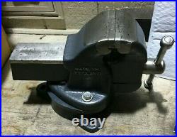 Vintage Bench Vise With Special Swivel Base Made In England