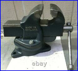 Vintage Bench Vise With Special Swivel Base Made In England