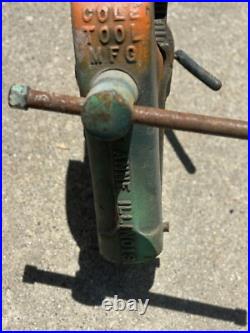 Vintage COLE TOOL MFG Blacksmith Vise No 11 Anvil Forge Swivel Base Machinist