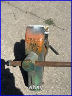 Vintage COLE TOOL MFG Blacksmith Vise No 11 Anvil Forge Swivel Base Machinist