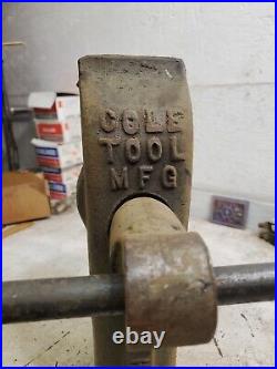 Vintage COLE TOOL MFG Blacksmith Vise No 11 Forge Swivel Base Machinist