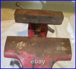 Vintage COLUMBIAN D45 Bench Vise with Swivel Base 5 Jaws, EXCELLENT Free Shipping