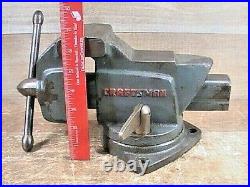 Vintage CRAFTSMAN #5170 3-1/2 Bench Vise With Swivel Base Anvil With 5 Opening