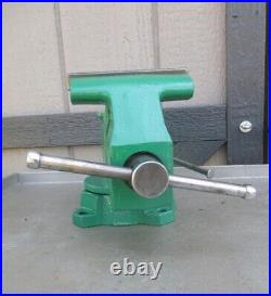 Vintage CRAFTSMAN Bench Vise 5-1/2 Jaws #51855 Machinist Vise Swivel Base