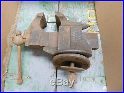 Vintage Charles Parker No. 22 swivel base vise bench mount