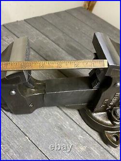 Vintage Chas Parker 3-1/2 Combination Vise Swivel Base No. 433-1/2 Awesome