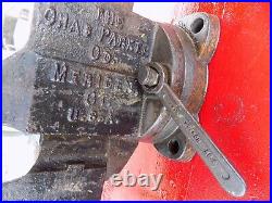 Vintage Chas Parker Meriden CT #824 4 Swivel Base Vise with Wrench