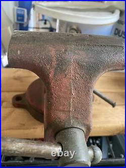 Vintage Columbian Bench Vise Grip 4 Swivel Base No. 04m2 Cleveland Made In USA