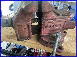 Vintage Columbian Bench Vise Grip 4 Swivel Base No. 04m2 Cleveland Made In USA