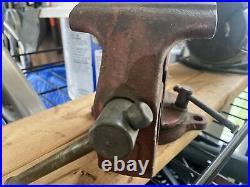 Vintage Columbian Bench Vise Grip 4 Swivel Base No. 04m2 Cleveland Made In USA