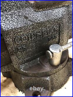 Vintage Columbian D5 D55 Swivel Base Bench Vise 5.5 Jaws Blacksmith Nice USA