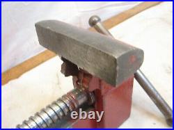 Vintage Columbian D63-1/2 Bench Vise Clamp Tool Hobby Pipe Jaw Swivel Base 63