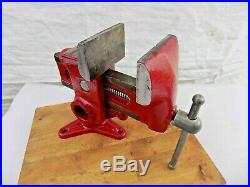 Vintage Columbian Gyro Vise No. 73 1/2 Cleveland USA With Swivel Base 15 Lbs