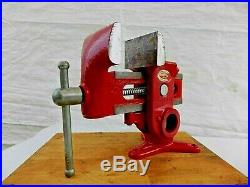 Vintage Columbian Gyro Vise No. 73 1/2 Cleveland USA With Swivel Base 15 Lbs