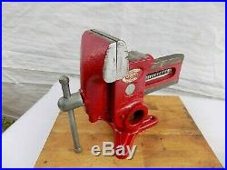 Vintage Columbian Gyro Vise No. 73 1/2 Cleveland USA With Swivel Base 15 Lbs