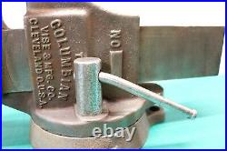 Vintage Columbian Swivel Base 3.5 Vise Jaws