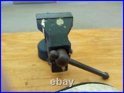 Vintage Craftsman 5242 Bench Vise 3 1/2 Jaws Swivel Base 1940's Nice
