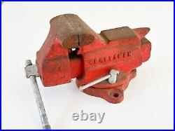 Vintage Craftsman Bench Vise 506-51800 3 1/2 Jaw Swivel Base USA All Original