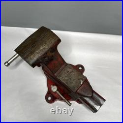 Vintage Craftsman Bench Vise No. 391-5188 with Swivel Base and 4 Jaws (25 lbs.)