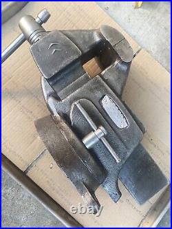 Vintage Craftsman Bench Vise With Swivel Base Made In USA