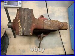 Vintage Craftsman Bench Vise withAnvil & Swivel Base, 5 Jaws, 506-51811, Large