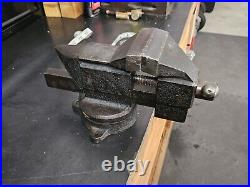 Vintage Craftsman No. 5242 Bench Vise 3-1/2 Jaws Swivel Base 1940's? NICE