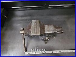 Vintage Craftsman No. 5242 Bench Vise 3-1/2 Jaws Swivel Base 1940's? NICE