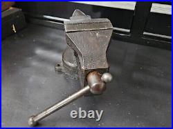 Vintage Craftsman No. 5242 Bench Vise 3-1/2 Jaws Swivel Base 1940's? NICE