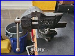 Vintage Craftsman No. 5242 Bench Vise 3-1/2 Jaws Swivel Base 1940's? NICE