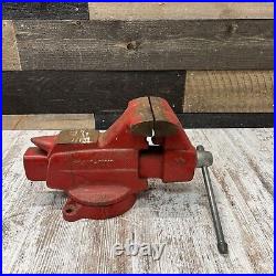 Vintage Craftsman Swivel Base Vise 506-51801 With Anvil Horn Excellent USA