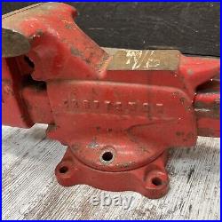 Vintage Craftsman Swivel Base Vise 506-51801 With Anvil Horn Excellent USA