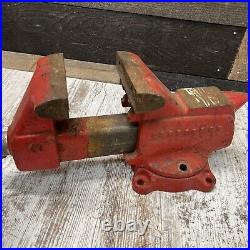 Vintage Craftsman Swivel Base Vise 506-51801 With Anvil Horn Excellent USA