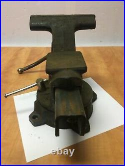 Vintage Craftsman USA No 51856 6-1/2 Swivel Base Bench Vise 39lbs