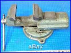 Vintage FPU Bison 74-1 Bench Vise 4 Inch Jaws with swivel base