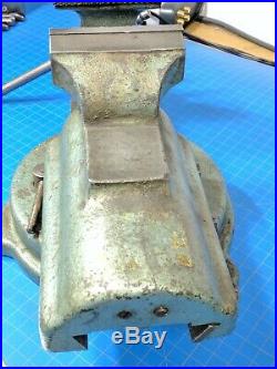 Vintage FPU Bison 74-1 Bench Vise 4 Inch Jaws with swivel base